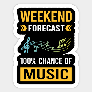 Weekend Forecast Music Sticker